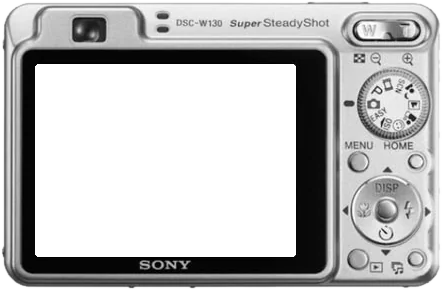 Silver digital camera